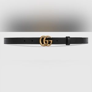 Gucci leather belt double GG size 80